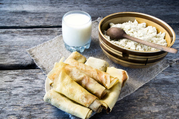 istock Homemade pancakes with cottage cheese 925664432