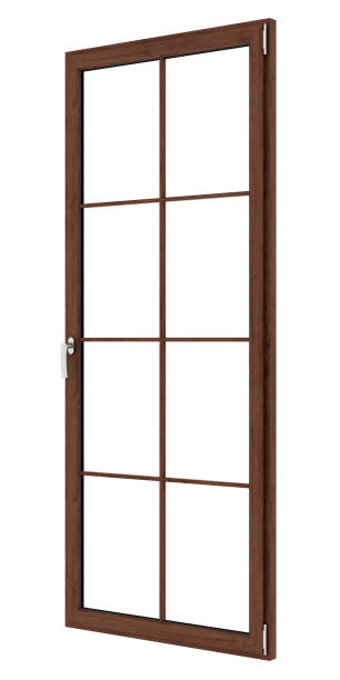 istock brown wooden window isolated on white background 925672510