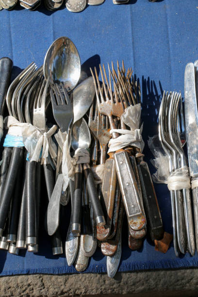 istock Vintage rustic cutlery in old Bazaar place 925677552