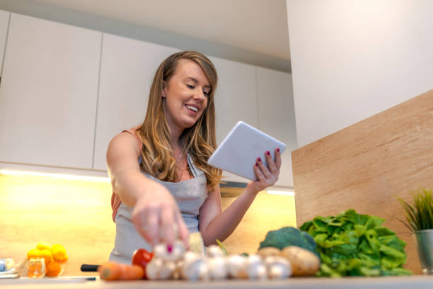 istock Recipe books are so old fashioned 925677574
