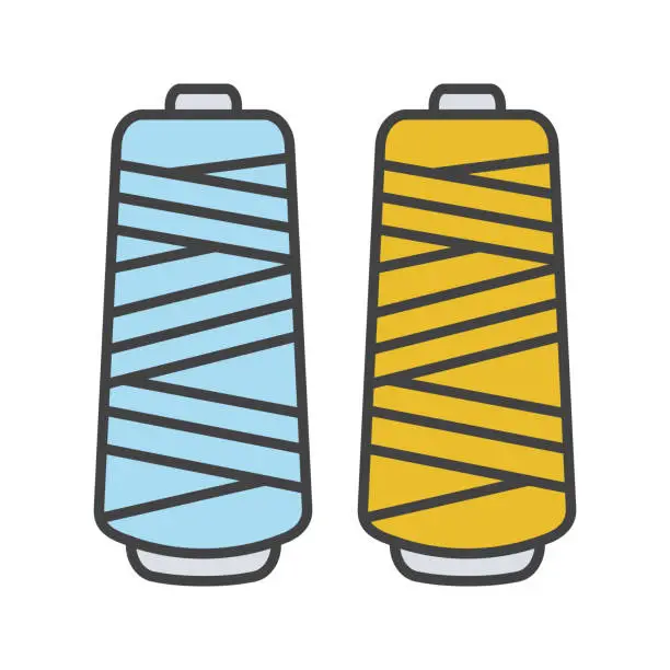 Vector illustration of Thread spool icon