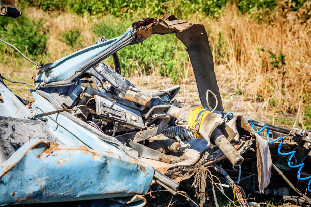 istock car wreckage after car accidentcar accident 925684806