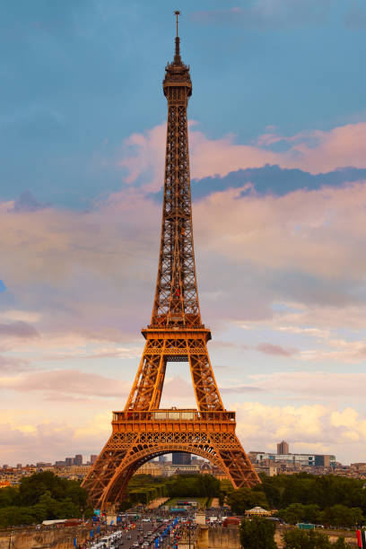 istock Eiffel Tower in Paris under blue sky France 925685926