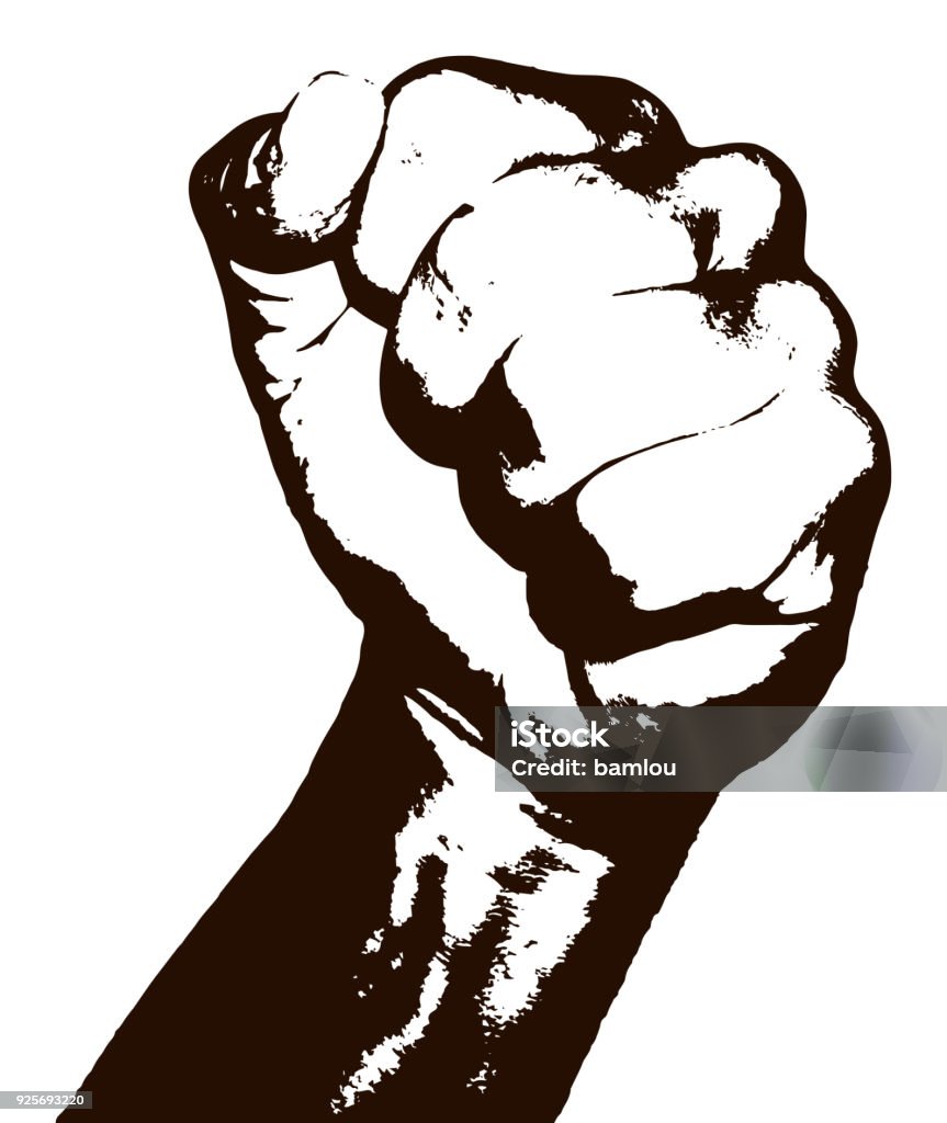 Fist Silhouette Black Vector of Fist Silhouette Black Fist stock vector