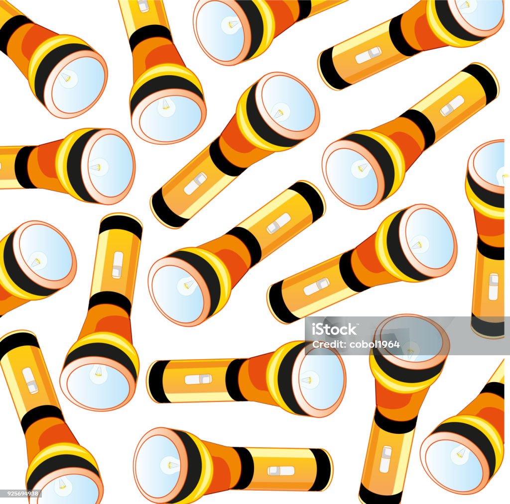 Flashlight Circle Pattern Electric Flashlight Pattern Stock Illustration - Download Image Now ...