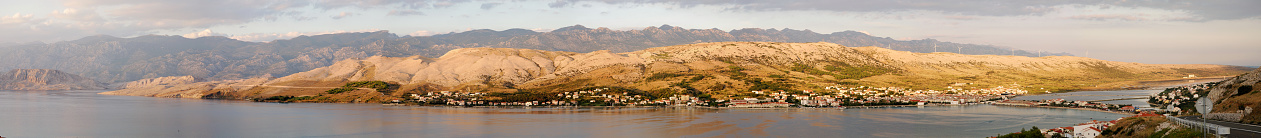 Panorama of Pag, Croatia