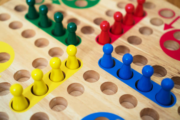 istock Ludo board family game. Close-up view. 925697822