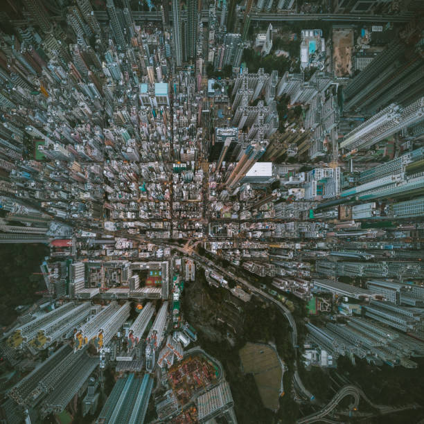 istock Aerial view Hong Kong Night 925705854