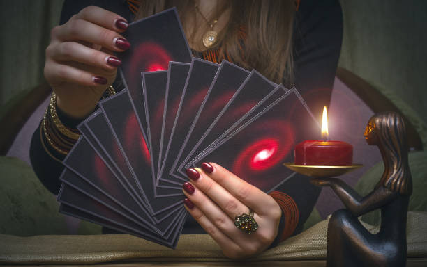 istock Tarot cards. Fortune teller. Future reading. Foreteller. 925709560