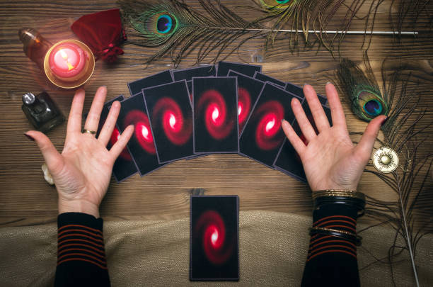 istock Tarot cards. Fortune teller. Future reading. Foreteller. 925709858