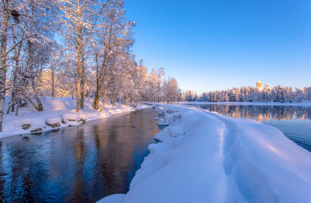 istock Winter view from Pajakka river. Kuhmo, Finland. 925712510