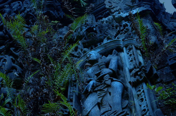 istock spooky temple at night on Bali 925713754