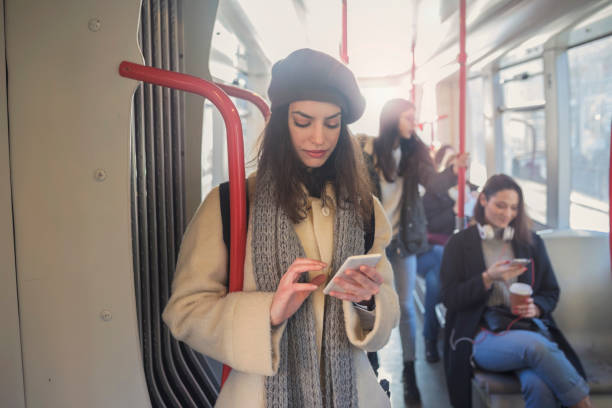 istock Student Girl In Public Transport 925714592
