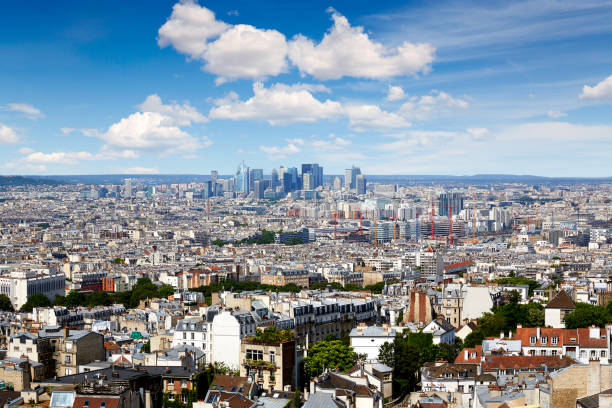 istock Paris skyline aerial from Montmartre 925720110