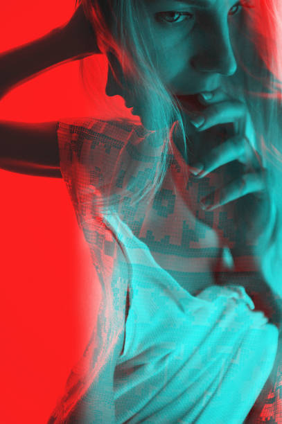 istock girl in a state of excitement glitch efect abstract image 925721708