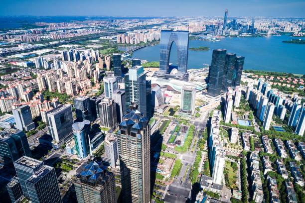 istock Suzhou city skyline taken from Brooklyn bridge 925726422