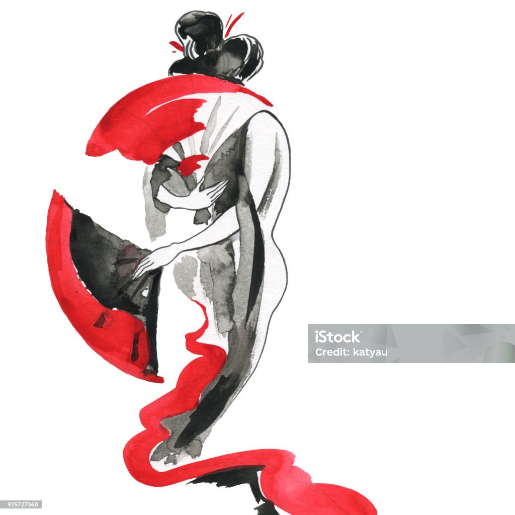 Geisha Người Phụ Nữ Mặc Quần Áo Truyền Thống Phong Cách Nhật Bản ...