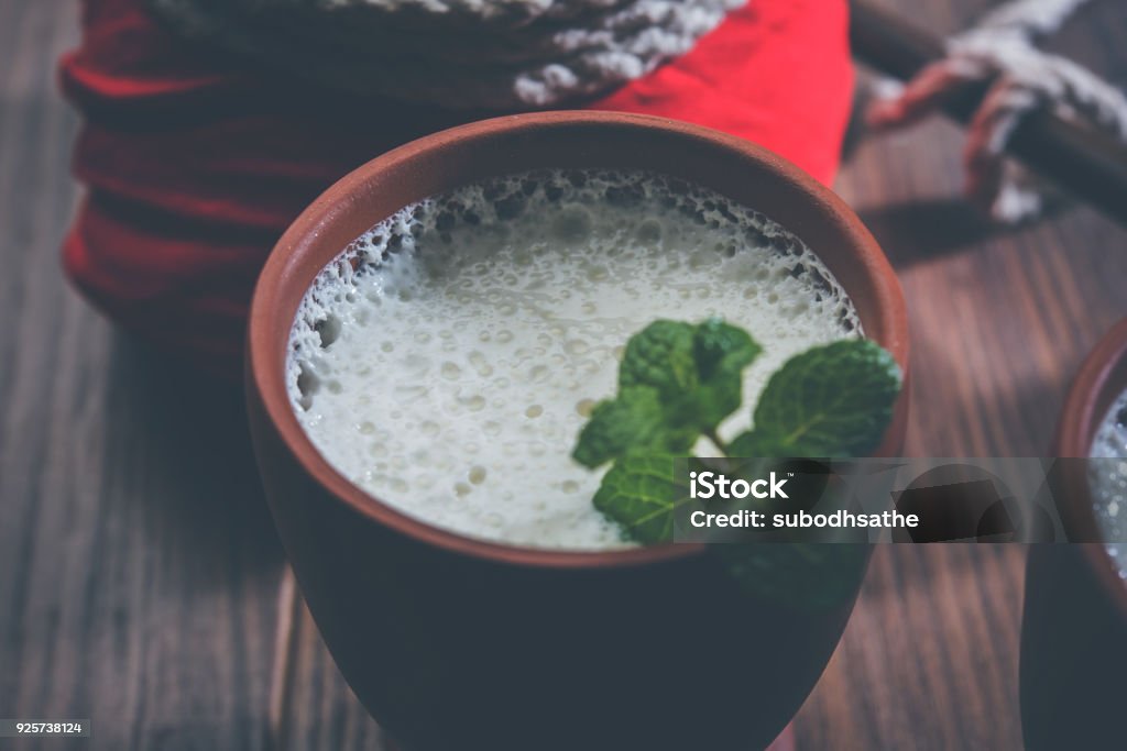 lassie or lassi  is an Authentic Indian cold drink made up of curd and milk and sugar Asia Stock Photo