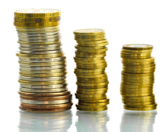 istock coins steps staircase success business white background 925742552