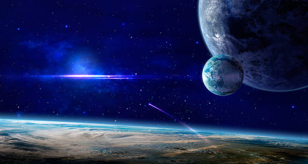istock Space scene. Blue nebula with three planet. https://nasa3d.arc.nasa.gov/detail/plu1rss1 http://chamorrobible.org/gpw/gpw-20061021.htm 925745544