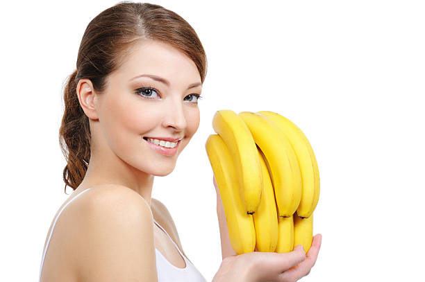 istock laughing woman with bananas 92574589