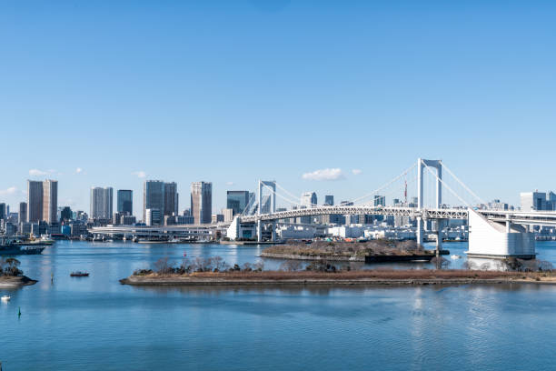 istock Tokyo city and Rainbow Bridge 925749572