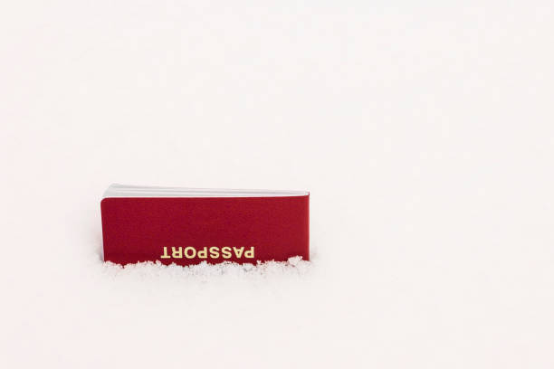 istock Lost passport in the snow. 925753582