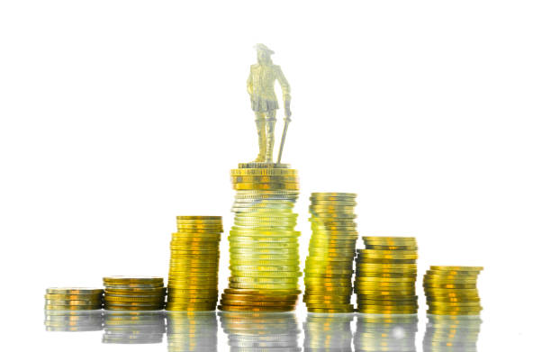 istock business figure coins steps staircase success white background 925754070