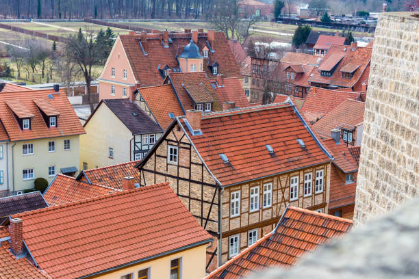 istock quedlinburg germany from above 925763228