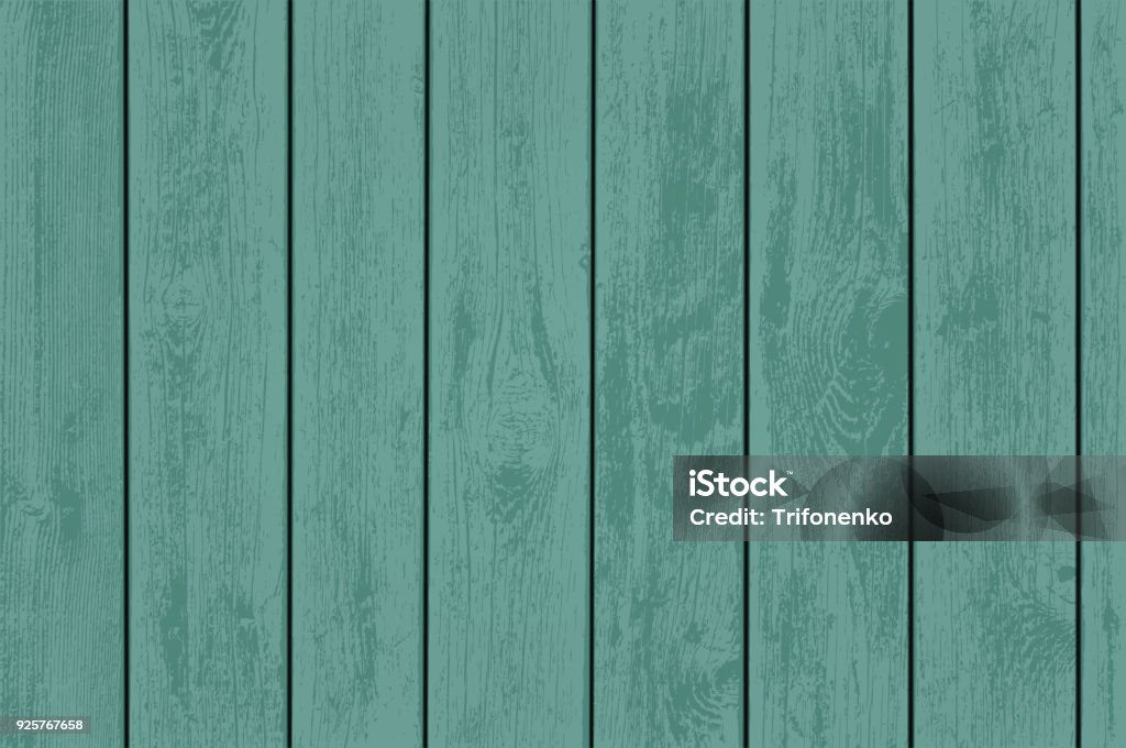 Green wooden panels. Green wooden panels. Old grunge surface of the timber. Background table top. Stock vector illustration. Wood - Material stock vector