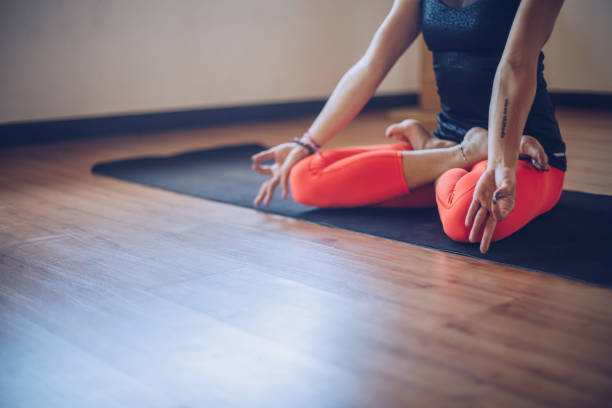 istock Girl in meditating pose 925774212
