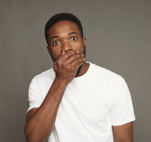 istock Surprised facial expressions, black man 925779618
