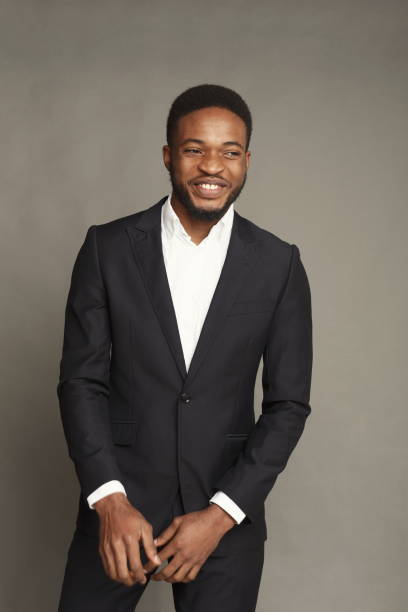 istock Happye young black man portrait at studio background. 925782062