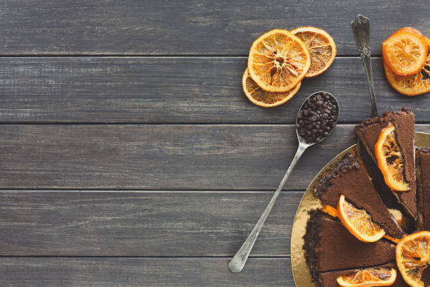 istock Chocolate cake with cream and profiterole 925783012