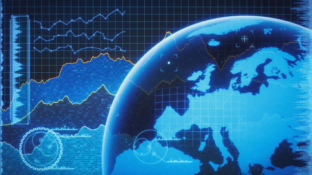 istock Abstract crypto currency global trading 925783598