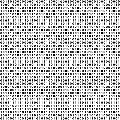 Vector abstract tileable seamless pattern concept of finance technology. Virtual cryptocurrency services. Unique graphic design background with zero and one numbers