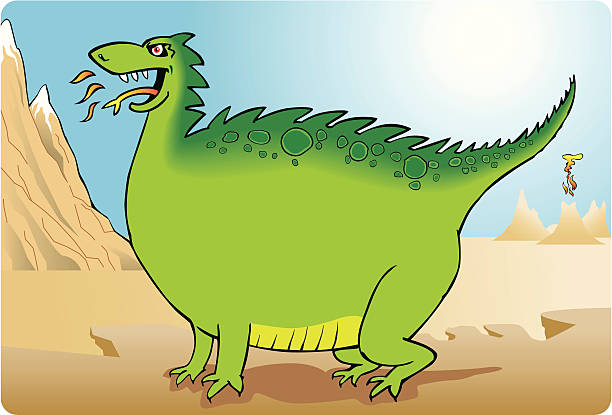 Dragon vector art illustration