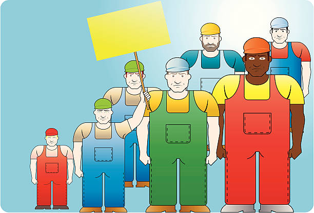 Workers vector art illustration