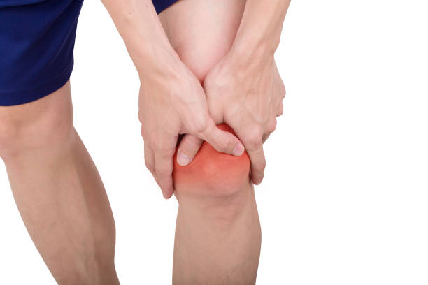 istock Midsection Of Man With Knee Pain Against White Background 925826634