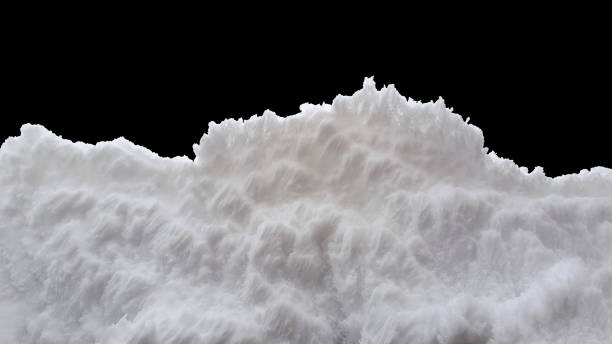 istock pure snow in nature isolated on black 925827016