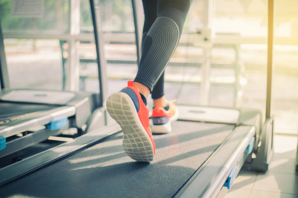 istock Low Section Of Woman On Treadmill 925827844