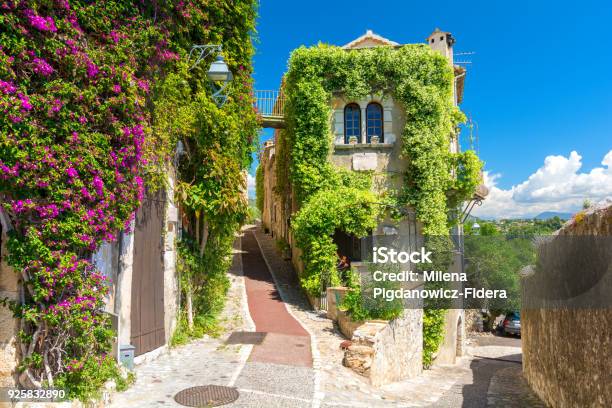Beautiful Architecture In Saint Paul De Vence In Provence South France Stock Photo - Download Image Now