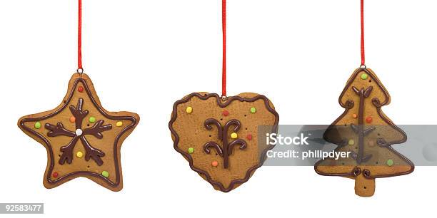 Biscotto Di Natale Ornamenti - Fotografie stock e altre immagini di Decorazione natalizia - Decorazione natalizia, A forma di stella, Albero