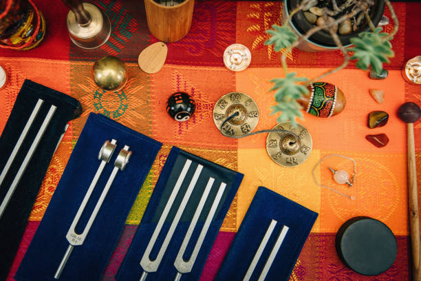 istock High Angle View Of Sound Healing Instruments On Table 925845532