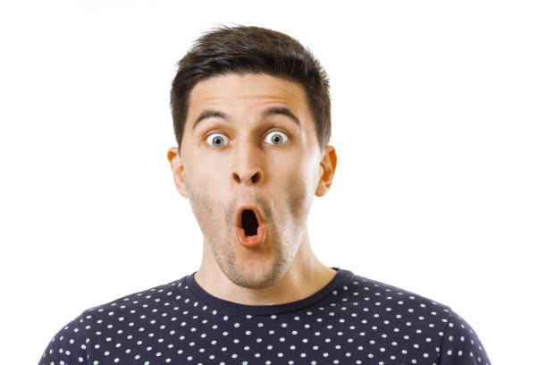 istock Facial expression of cheerful young guy 925856654
