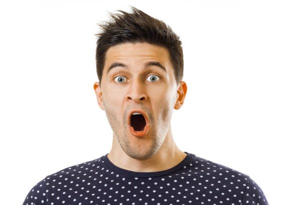 istock Facial expression of cheerful young guy 925856800