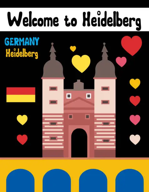 Vector illustration of Heidelberg