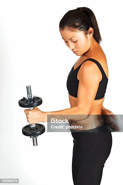 Standing Dumbbell Curl Stock Photo - Download Image Now - Adult, Adults Only, Anaerobic Exercise