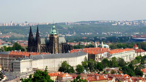 istock Wide city view over Prague 925874130