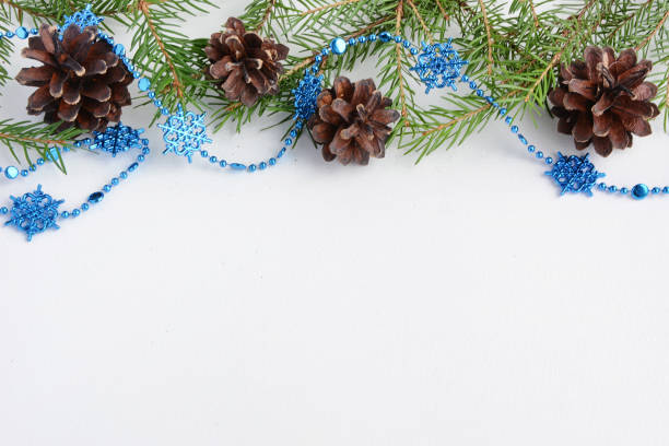 istock Christmas tree toys on a white background. Christmas decorations 925874218